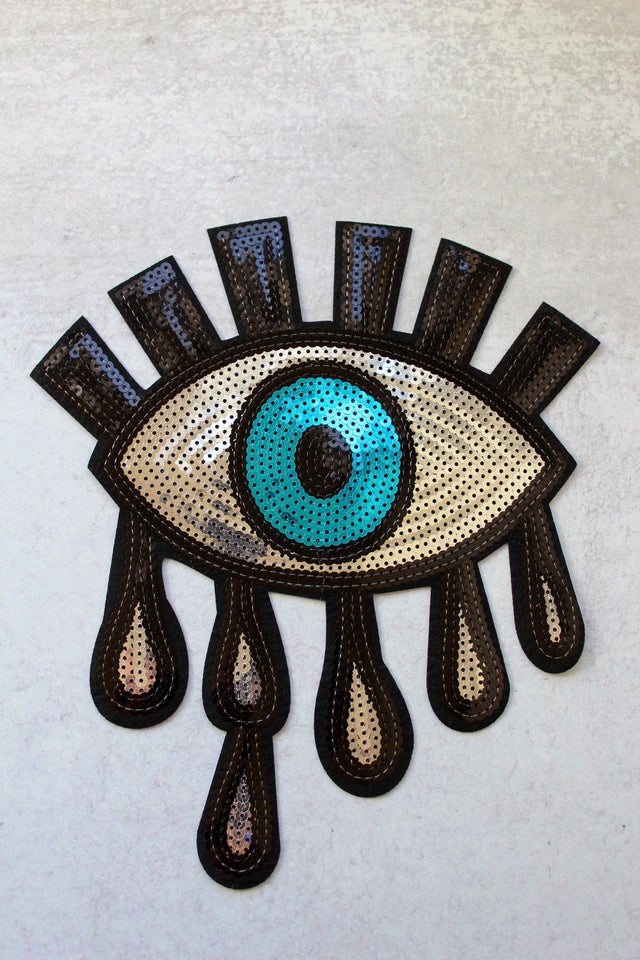 MILISTEN 2Pcs Eye Patch Evil Eye Iron on Patch Eye Sewing On Evil Eye  Embroidered Patch Craft Animal Patches DIY Patches Flower Embellishments  Sequins